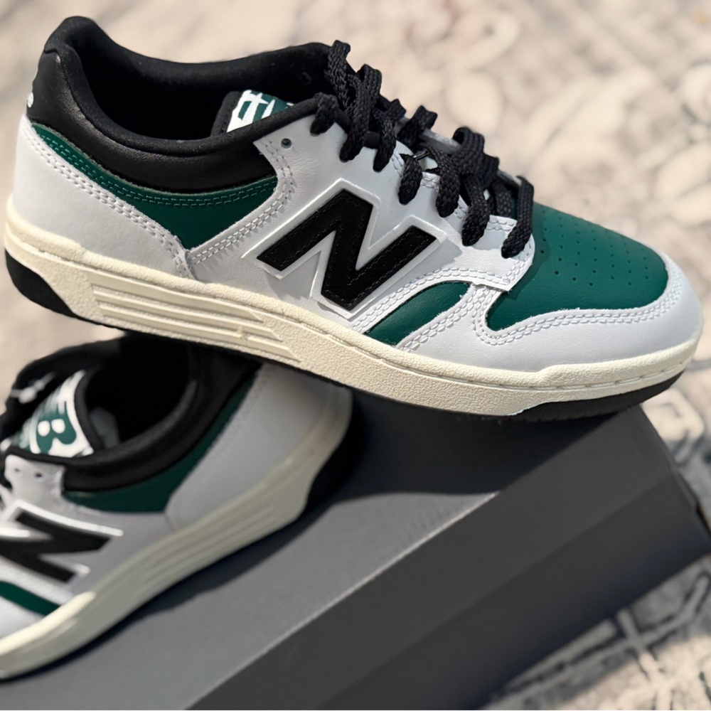New Balance 480 White/Green/Black Sneakers Men’s 6 / Women’s 7.5